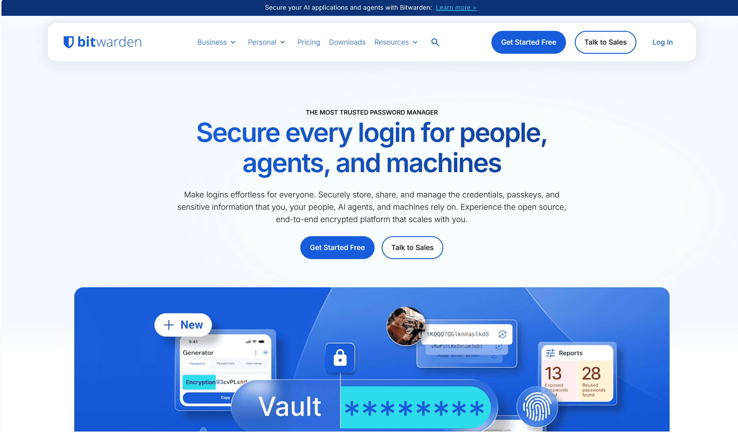 Bitwarden Chrome extension for password autofill and vault access