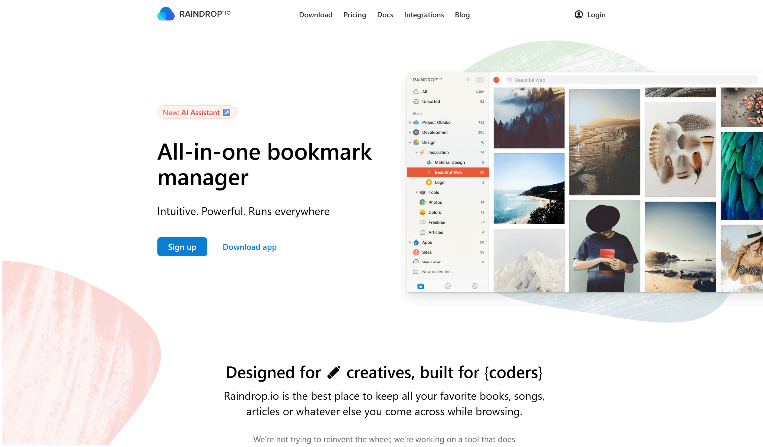 Raindrop.io Chrome extension for saving and organizing bookmarks